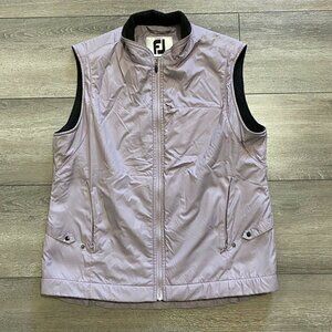WOMEN’S Footjoy Purple Golfing Golf Fleece Lined Vest Sz Medium Fj